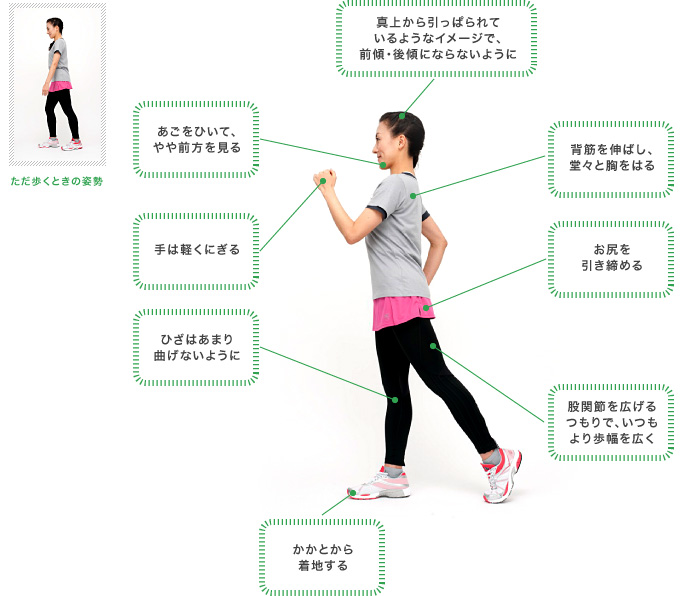 実践 ウォーキング講座 Vol 01 正しい歩き方でウォーキング効果アップ 住商連合健康保険組合 Sumisho Rengo Kenko Hoken Kumiai